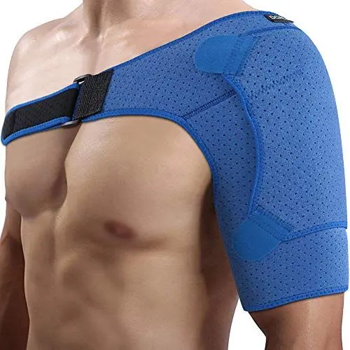 Produktbild: Schulterbandage, Neopren Schulterstütze Verstellbare Schulter Unterstützung Bandage für Verletzungen Gefrorene Schulterschmerzen Schulterluxation Arthritische für Links Rechts