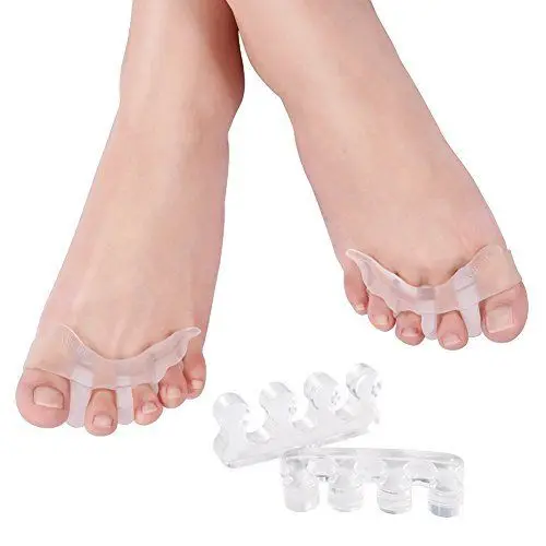 Produktbild: Zehen Separator Zehenspreizer Hallux Valgus Set (2 Paar) Zehen-Separatoren für Frauen und Männer Bunion, Schmerz von Hallux valgus, Hammerzehe und Krallen Zehen