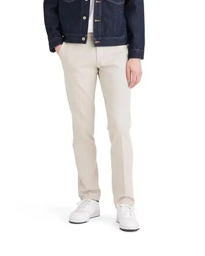 Produktbild: Dockers Herren Easy Khaki Slim Fit Refined Chinos, Cloud, 33W / 34L