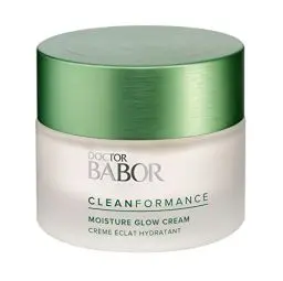Produktbild: DOCTOR BABOR CLEANFORMANCE Gesichtscreme für trockene Haut, Feuchtigkeitscreme mit Vitamin E, Vegane Formel, Moisture Glow Cream, 1 x 50 ml