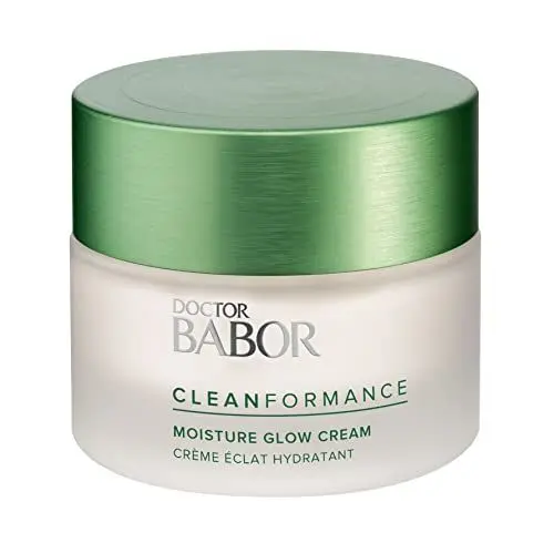 Produktbild: DOCTOR BABOR CLEANFORMANCE Gesichtscreme für trockene Haut, Feuchtigkeitscreme mit Vitamin E, Vegane Formel, Moisture Glow Cream, 1 x 50 ml