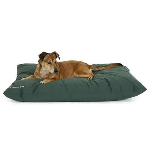 Produktbild: Doctor Bark Country Hundekissen Große Hunde Waschbar - Hundebett Weich - Liegekissen Kuschelig Pflegeleicht - GreenLabel (Country-Kissen - L, Grün)