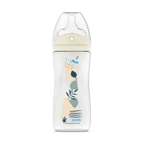 Produktbild: DODIE Fläschchen mit Löchern, gegen Koliken – 330 ml – Blau – 6+ Monate – Biomimetik Sauger Durchfluss 3