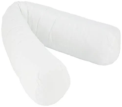 Produktbild: DODO 100398140 März Dacron Nackenrolle Polyester Baumwolle weiß, weiß, 160 x 26 cm