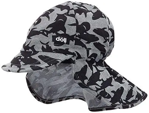 Produktbild: Döll Baby-Jungen Baseballmütze mit Nackenschutz Kappe, Blau (Total Eclipse|Blue 3000), (Herstellergröße: 49)