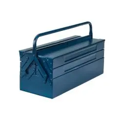 Produktbild: Dönges Metall Werkzeugkasten leer mit 6 Fächern | HxBxT 53 x 20 x 20cm, mit 21 L Volumen | Robust & zuverlässig Made in EU | Retro Profi Werkzeugkoffer ohne Werkzeug | Werkzeugkiste, werkzeugbox