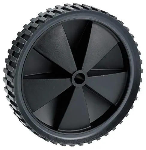Produktbild: Dörner + Helmer PVC-Rad, 150mm x 30mm, 25kg Tragkraft, 32mm Nabe, Kunststofffelge, Stollenprofil, Gleitlager, Leicht