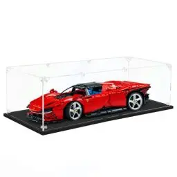 Produktbild: DOFOPO Staubdichte Vitrine 3mm Klar Acryl Vitrine für 1:8 Modellauto Selbstmontierbare Schaukasten Acryl für Lego Lamborghini 42115/42143/42056 (62 x 30 x 20cm)