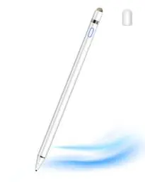 Produktbild: DOGAIN Stylus Pen Tablet Pen für alle Touchscreens, 1,45 mm Feinspitze Stylus Pen für Smartphones, kompatibel mit Pads/Tablets/Phones/Samsung/Lenovo/Android/iOS mit Zwei Kappen weiß