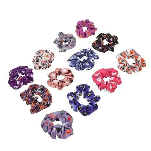Produktbild: DOITOOL 12stücke Halloween Haargummis Haarschmuck Bunte Haarbänder Für Partys Und Alltag Für Halloween-kostüme Und