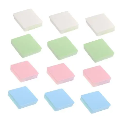 Produktbild: DOITOOL 12stücke Puderquaste Gesichtsquaste Rhombische Make-up-quaste Haushalt Puderpad Make-up-zubehör Tragbare Puderquaste Gesichtspuff Hautpflege