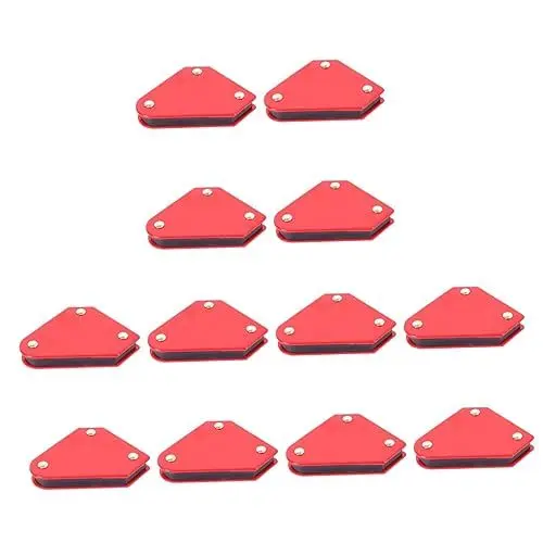 Produktbild: DOITOOL 12 Stk Mini-magnete Werkzeugmagnet Schweißmagnete Starker Halt Magnetisches Schweißquadrat Magnetischer Schweißpfeil Magnetischer Schweißhalter 4-teiliges Set Locator
