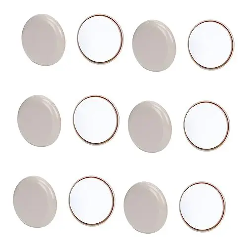 Produktbild: DOITOOL 12 Stück Tischmatte Schreibtischschutz Teppichgleiter Teppichmöbelgleiter Mover Untersetzer Bodenschutz Gleitet Möbel Nivellierfüße Schreibtischfüße Pads Schreibtischfüße
