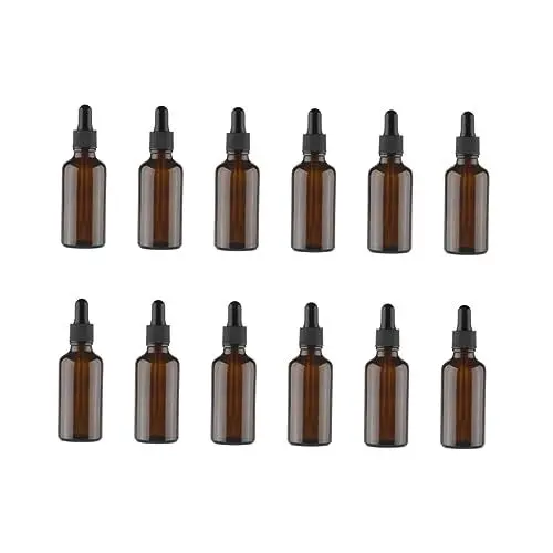 Produktbild: DOITOOL 12-teiliges Flaschen-set 30 Ml Glas-tropfflasche Nachfüllbar Reisezubehör Unterverpackungsflasche
