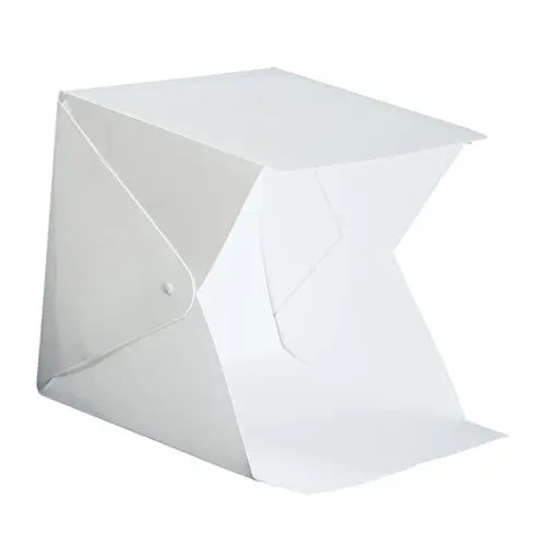 Produktbild: DOITOOL 20 cm Fotobox Für Fotografie Tragbares Zusammenklappbares Lichtzelt 4 Farbige Hintergründe Einfache Einrichtung Für Schnelle Produktaufnahmen