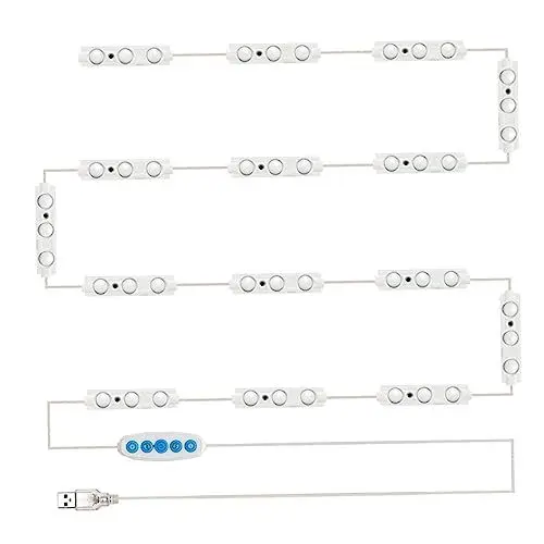 Produktbild: DOITOOL 1 Satz Schminkspiegel Lichtleiste Dimmbare Led-streifenlichter Luces para Espejos De Maquillaje Dimmbares Licht Schminktischlampe Die Glühbirne Plastik