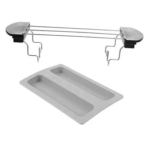 Produktbild: DOITOOL 1satz Edelstahl Toast Rack Robuster Sandwich Halter Für Toaster Zum Warmhalten Von Toast Langlebig Und Leicht Zu Reinigen Für Küche Backen Von Brot