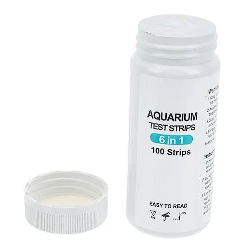 Produktbild: DOITOOL 1 Schachtel Aquarienteststreifen Tests Zur Wasserhärte Test Auf Freies Chlor Nitrit Teststreifen Aquarienwasser Teststreifen Genaue Gesamthärte Aquarium Papier Weiß Sole