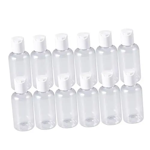 Produktbild: DOITOOL 24st Einweg-händedesinfektionsflaschen Seifenspender Nachfüllbare Make-up-Flasche Flip-Cap-Flaschen Probenflaschen Handseifenflaschen Mini-Lotion Weiß Füllung Plastikflasche Reisen