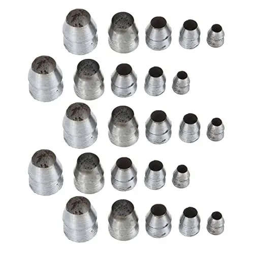 Produktbild: DOITOOL Sicherheits-Rundgriffkeile Keile Set ： 25 Pcs Sicherheitsrunde Griff Keile Metallkeilhammer Griff Splitterkeil für Klauen Hammerschlittengrenze 8Mm 10 Mm 11 Mm 13Mm 16Mm 16 Mm