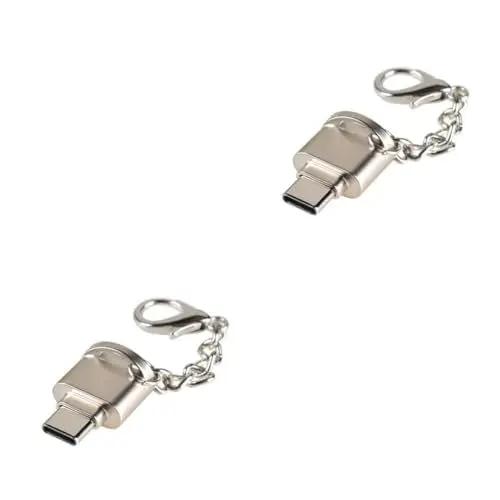 Produktbild: DOITOOL 2St OTG-Kabel Mini-OTG-Adapter USB-C-Adapter USB schlüsselbund ladegerät Micro-USB-C-Anschluss USB c zu USB Adapter stoßverbinder OTG-Anschluss USB OTG Handy Kartenleser