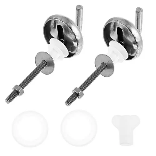 Produktbild: DOITOOL 2 Stück Universal-Befestigungsoberteile Für Badezimmer Zollschrauben Deckel Ersatzmutter Scharniere Toiletten Toilettenmuttern Schraube Für Die Halterung Ersatz-X-Kit