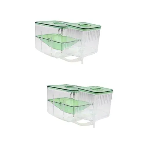 Produktbild: DOITOOL 2stücke Aquarium Brutkasten Isolierte Zuchtbox Für Fische Schützende Brutbox Aus Transparentem Für Aufzucht Von Jungfischen Garnelen Und Fischeiern
