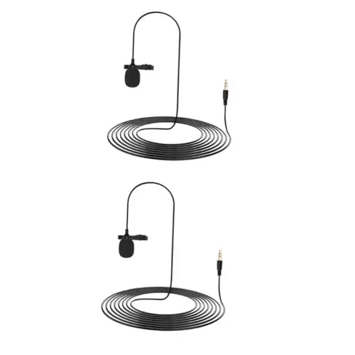 Produktbild: DOITOOL 2st Lavalier-mikrofon Videokamera Für Computer 3,5-mm-mikrofon USB-mikrofon Drahtlose Mini-Kamera Kragenmikrofon Aufnahmemikrofon Spielen Haupt Osmo Metall Zubehör
