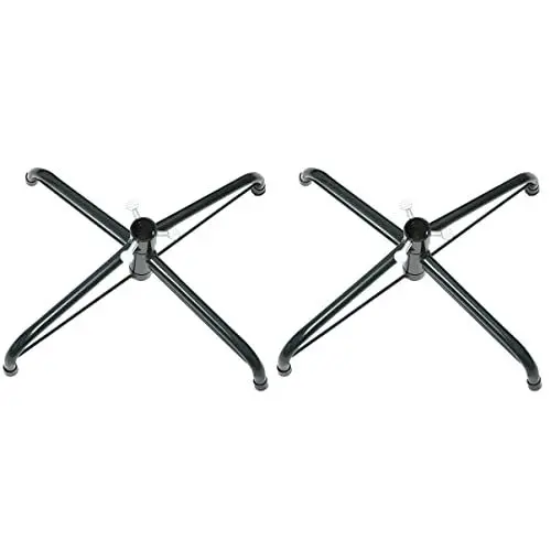 Produktbild: DOITOOL 2st Weihnachtsbaumbasis Kleiner Weihnachtsbaumständer Ersatz Eines Künstlichen Baumständers Weihnachtsbaumbeine 3ft Weihnachtsbaum Stand Metall Christbaumzubehör Schwer Rotieren
