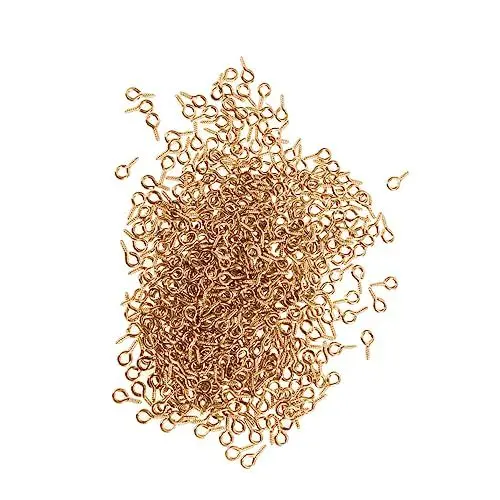Produktbild: DOITOOL 300st Kreative Augenschraube Kleines Schraubauge Ringschraube Einschrauben Selbstschneidend Aus Edelstahl Edelstahl-augenschraube Kleine Schraubaugen Ohrringe Spiral- Schmucknadel