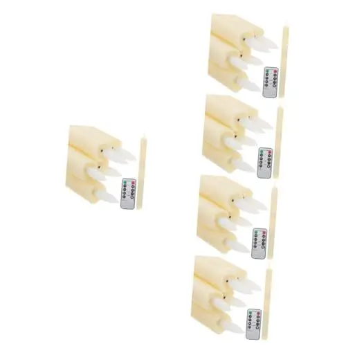 Produktbild: DOITOOL 30 Stk Elektronische Kerze mit Fernbedienung Elektronische flammenlose Kerzen künstliche Wachskerze die Weihnachtskerze Kerzenlampe geführte flammenlose Stabkerzen Kerzenlicht LED