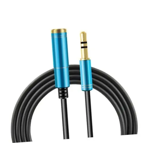Produktbild: DOITOOL 3St desktop-pc headset für handy blaue kopfhörerverlängerungskabel handy headset kopfhörer verlängerungskabel Aux-Verlängerungskabel Verlängerungskabel von Stecker auf Buchse