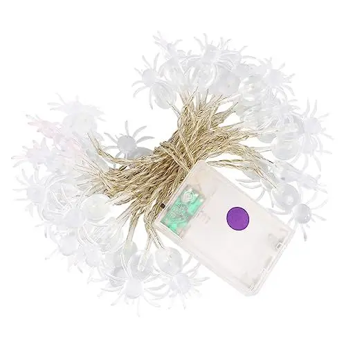 Produktbild: DOITOOL 3 Halloween-Spinnen-Lichterketten Spinnen-Lichterkette Dekoratives Halloween-Licht Skelett-Lichterkette Skelett-Dekoration Außenlichterkette Halloween-Außendekorationen