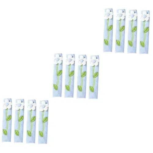 Produktbild: DOITOOL 3 Sätze Kühlschrankgriffabdeckung Waschbar Kühlschranktürgriffabdeckungen Blau Kühlschrank Für Auto Türgriffabdeckung Geschirrspüler Blaue Mikrowelle Blue 4 Stück * 3