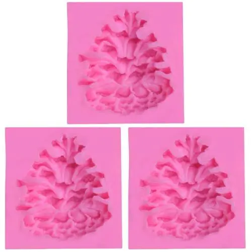 Produktbild: DOITOOL 3 Stück Fondantformen für Weihnachten - Tannenzapfen Silikon Formen für DIY Herstellung - Backformen für Gelatinas und Kuchen