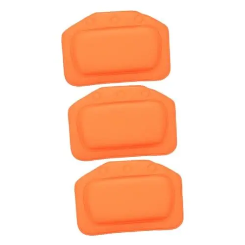 Produktbild: DOITOOL 3 Badezimmerkissen Badewannenkopfkissen Haushaltsbadewannenkissen Gepolsterte Badewannenmatte Kopfstütze Aufblasbares Kissen Spa Kissen PVC Schulterkissen