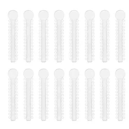 Produktbild: DOITOOL 40PCS Kieferorthopädische Ligatur Krawatten Dental Zähne Kieferorthopädische Ligatur Ring Bands Kieferorthopädische Hosenträger Krawatten Kfo Liefert Weiß