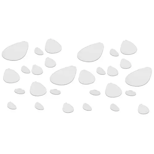 Produktbild: DOITOOL 48stücke Oval Wandaufkleber Abnehmbare Spiegel- Wanddeko Für Schlafzimmer Und Peel Stick Design Für Kreative -projekte