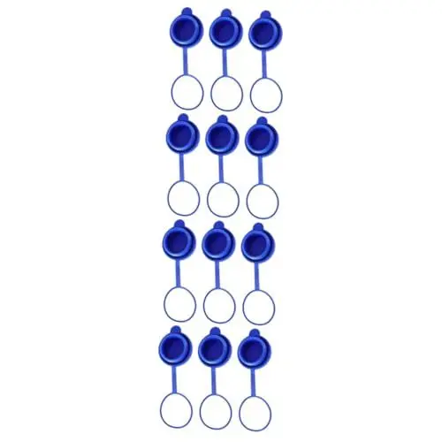 Produktbild: DOITOOL 4 Sätze Deckel Des Eimers Mit Sauberem Wasser Siegelring Dichtungsringe Gummideckel Deckel Für Wasserkanister Auslaufsichere Kappen Deckel Für Wasserflaschen Kieselgel 3 Stück * 4