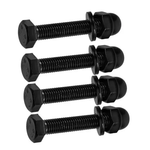 Produktbild: DOITOOL Hardware-kit 4 Sets Sechskantschrauben Schrauben Und Bolzen Sortiment Für Die Montage Von Scheunentoren