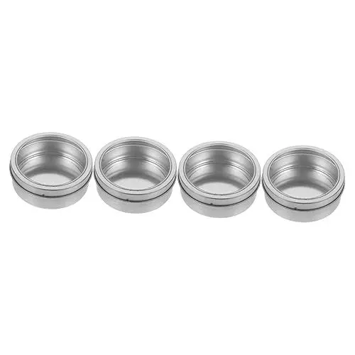 Produktbild: DOITOOL 4 Stück Magnetische Aufbewahrungsbox kann Kühlschrank Behälter für Gewürze Metallbehälter mit Deckel Magnetische Gewürzbehälter für den Kühlschrank Gewürzdosen für die Küche runden