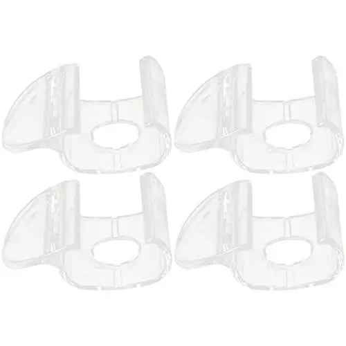 Produktbild: DOITOOL 4 Stück Rollo-Hardware Saumgriffe Rollos Schattierungen Transparenter Griff Zug Hebeklemme Zug Für Rollos Jalousien Rollvorhang Zubehör