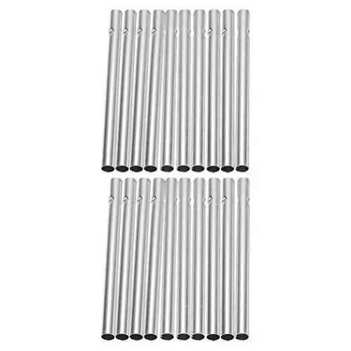 Produktbild: DOITOOL 50 Stücke Klangstäbe für Windspiel Rohre Stäbe Basteln Windklangspiel Aluminiumrohr Klangspiel Stäbe Wind Bell für DIY Handwerk Terrasse Hof Garten Deko Heimdekoration