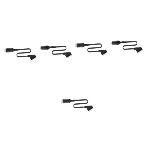 Produktbild: DOITOOL 5 Stück Scart Adapterkabel Video Konverterkabel Video Adapterkabel Video Konverter Kabel Video Scart Kabel Dvd Konverter Kabel Video Audio Konverter 1080P Video Schwarzes