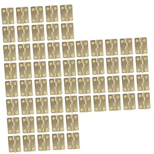 Produktbild: DOITOOL 60 Stk Mini-scharnier Kleine Scharniere Türscharniere Aus Metall Scharniere Anschweißen Edelstahlscharniere Küchenschrank Soss-scharniere Mini-accessoires Vogelhaus Eisen Metalltür