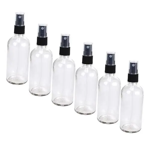 Produktbild: DOITOOL 6St Mini-Reiseflaschen Sprühflasche feine Nebelflasche Dosierpumpe essentiell Reisebehälter Parfümzerstäuber Wassersprüher aus Glas Nebelzerstäuber Alkohol Spritzgerät