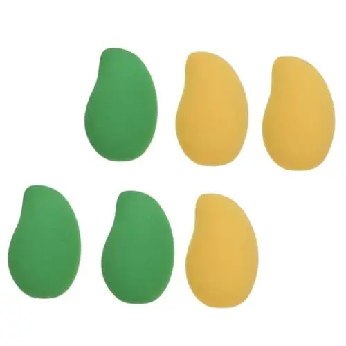 Produktbild: DOITOOL Geschmeidiges Make-up-schwämmchen-set in Mangoform Nass- Und Trocken-mix-puff Für Make-up-produkte 6 Stück