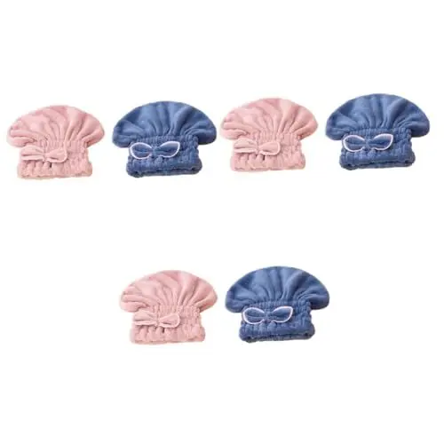 Produktbild: DOITOOL 6 STK Mikrofasertücher Für Das Haar Schnell Trocknendes Handtuch Dusche Verdicken Duschhauben Für Damen Haartrockenhaube Aus Mikrofaser Haarduschhaube Niedlich Prinzessin Hut