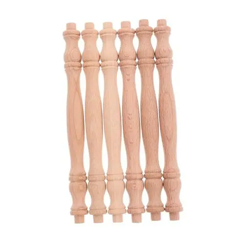 Produktbild: DOITOOL 6 Stücke Holz Massivholz Handwerk Für Treppen Veranda Geländer Unfinished Decor