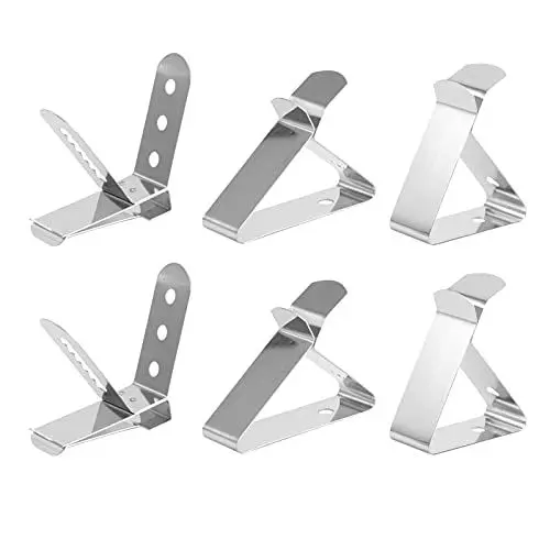 Produktbild: DOITOOL 6 stücke fleischthermometer sonde Clip Halter für umgebungstemperatur messwerte für grillraucher Grill ofen Edelstahl Grill Thermometer Clip